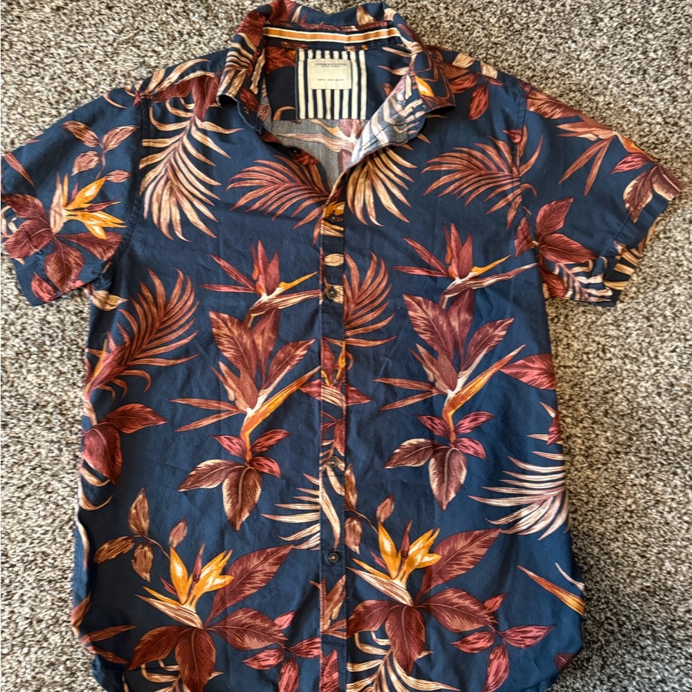 Floral Navy Shirt